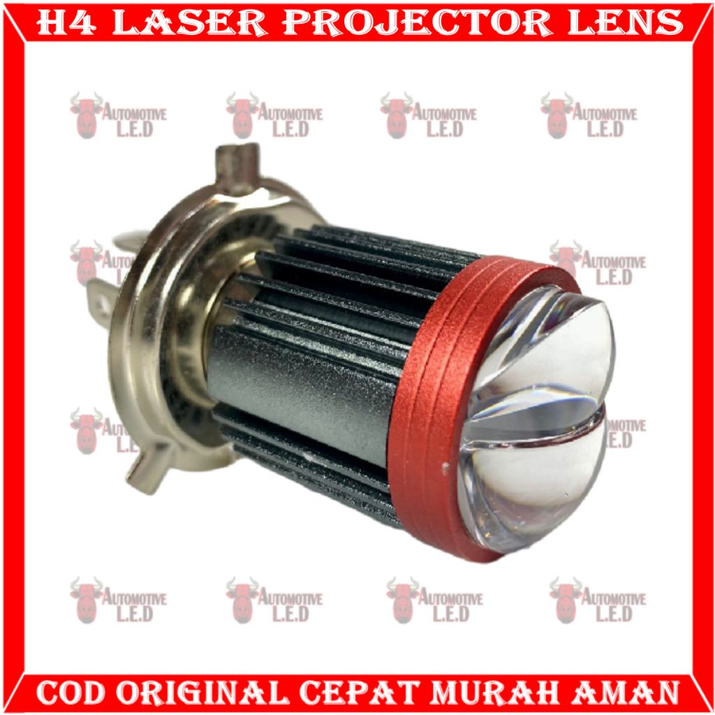 Jual ORIGINAL H4 LASER HYPER LAMPU LED MOTOR H4 LASER 2 WARNA LED H4