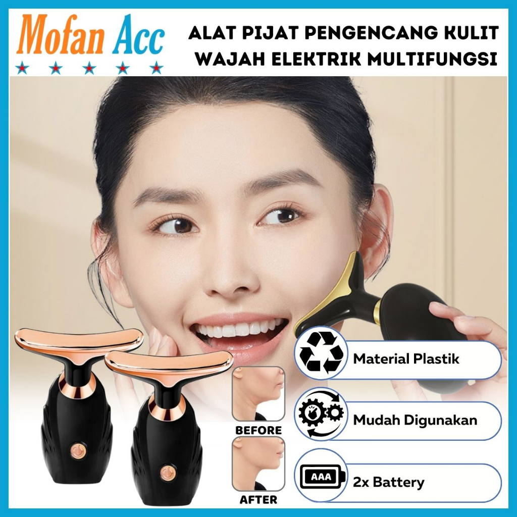 Jual Alat Pijat Pengencang Kulit Wajah Leher Mata Getaran Elektrik