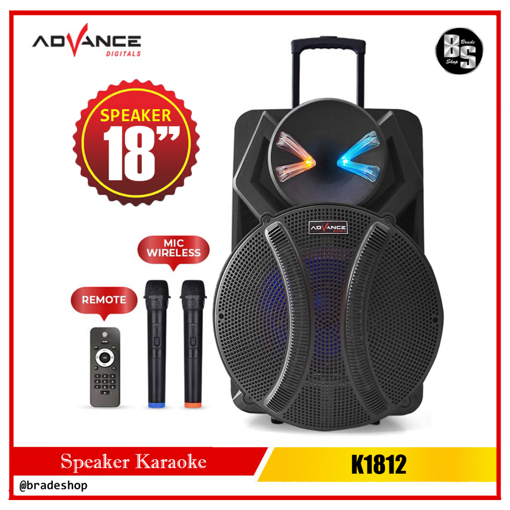 Jual Speaker Advance Inch K Karaoke Bluetooth W P M P O