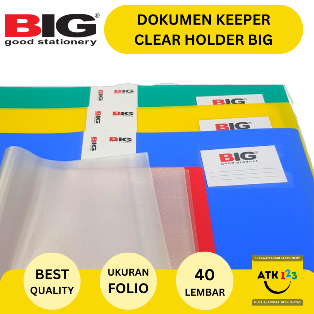 Jual Map Clear Holder Document Keeper Dokument Keeper Folio BIG Isi