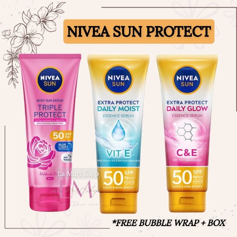 Jual Nivea Sun Extra Protect Daily Moist Daily Glow Nivea Sun Triple