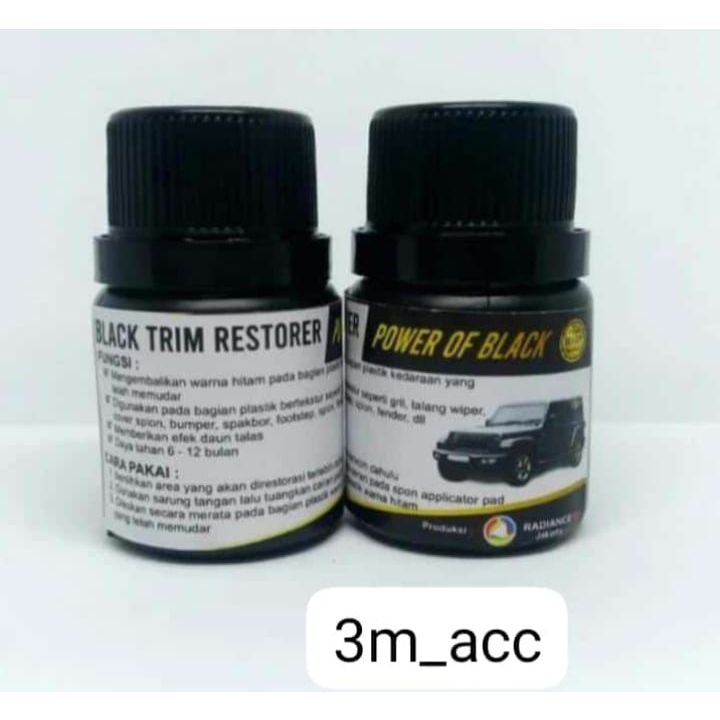 Jual BLACK TRIM RESTORER 50ML Power Of Black Penghitam Body Motor Dan