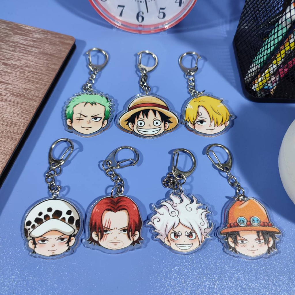 Jual Gantungan Kunci Anime One Piece Keychain Luffy Shopee Indonesia