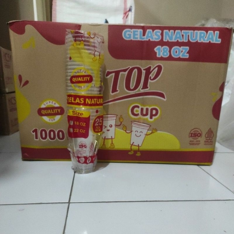 Jual Gelas Plastik Oz Tip Top Pcs Slim Model Seperti Hok Shopee