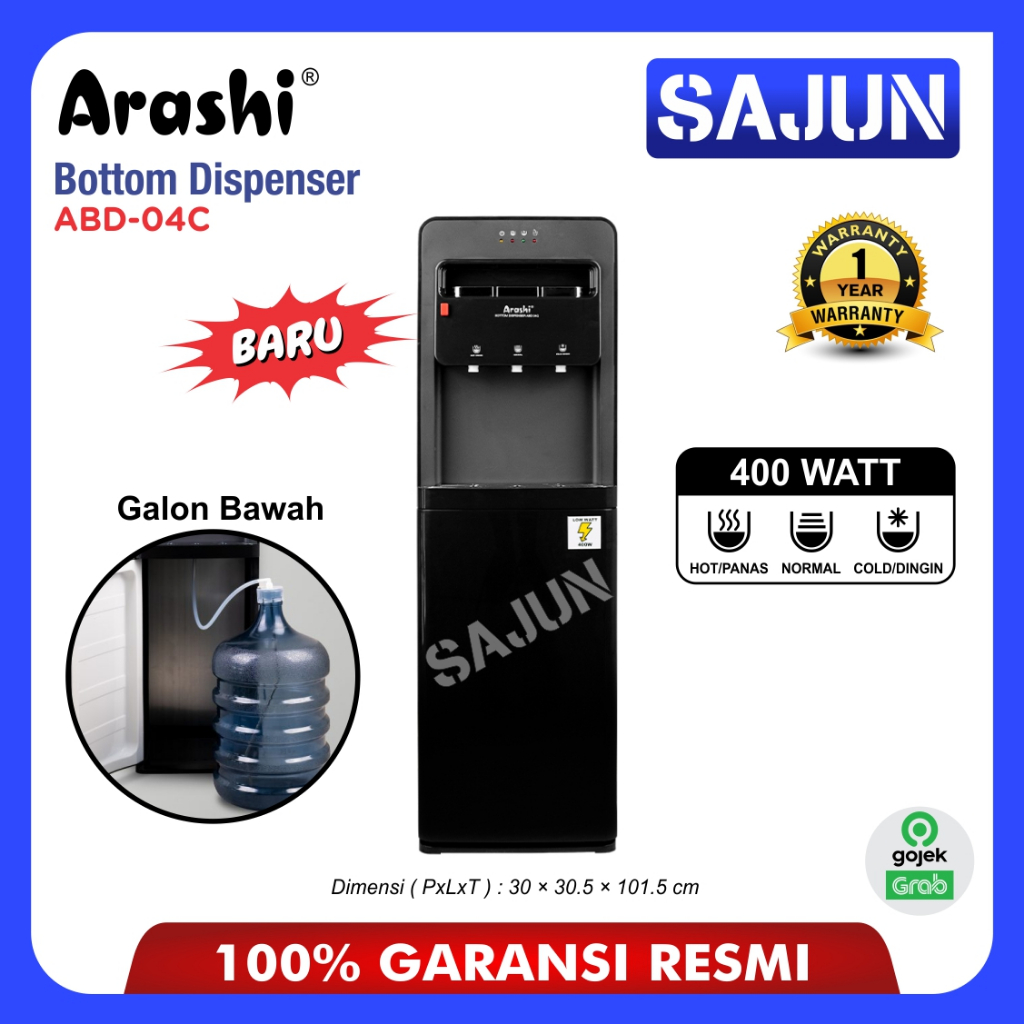 Jual Arashi Bottom Dispenser ABD 04C Dispenser Galon Bawah Shopee