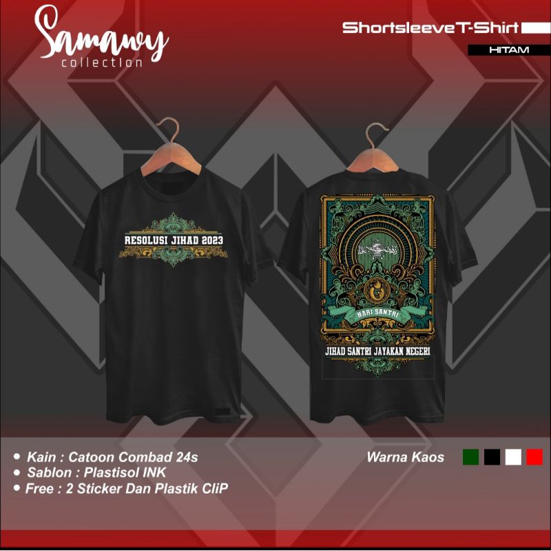 Jual Kaos Hari Santri Nasional 2023 Kaos Hsn 2023 Pendek Shopee