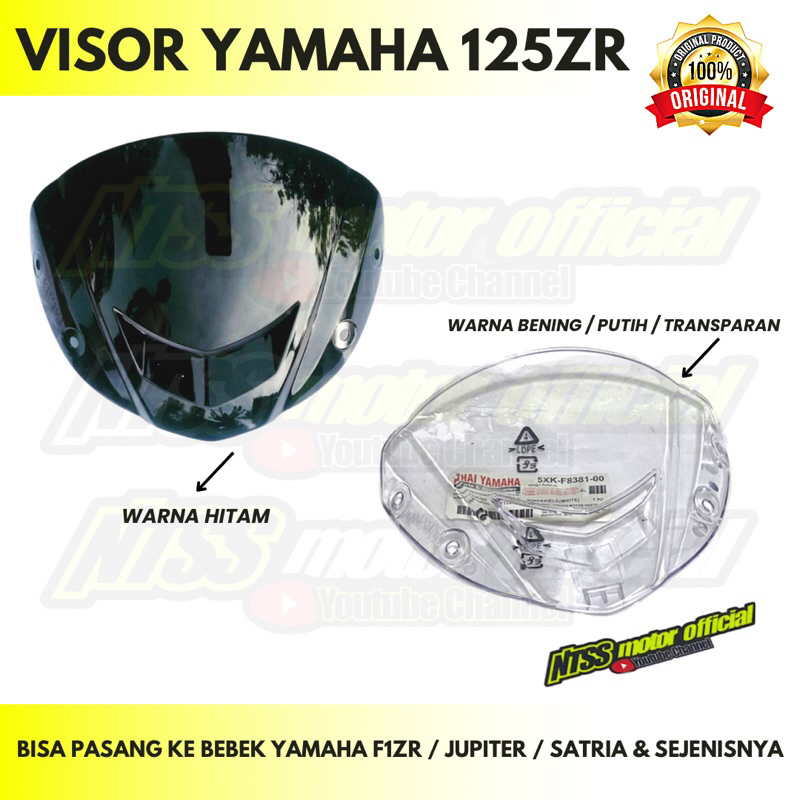 Jual Visor Yamaha Zr Zr Original Yamaha Bisa Untuk Motor Bebek