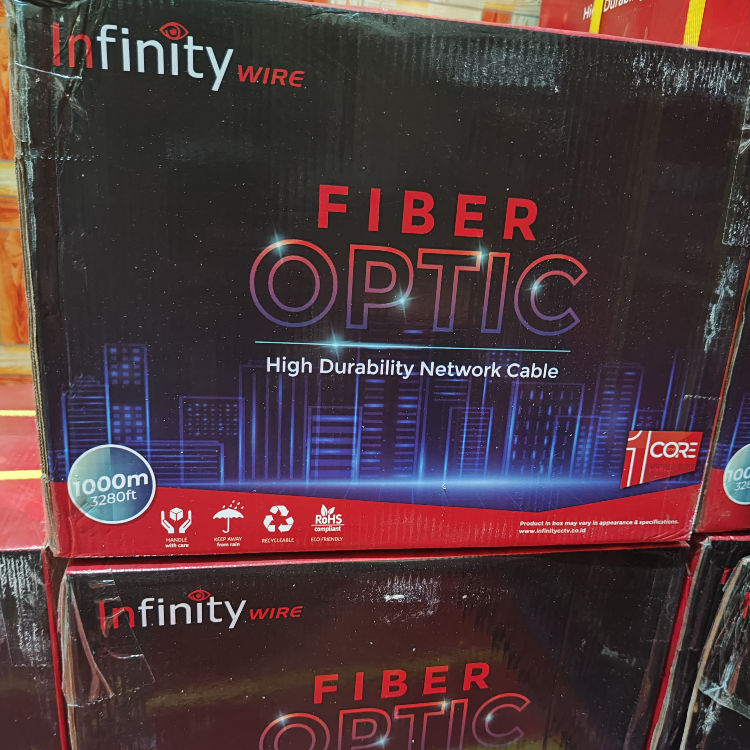 Jual Kabel Fiber Optic 1Core FTTH Dropcore Infinity 1 Core 1KM Drop