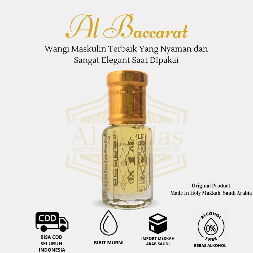 Jual Al Baccarat I Parfum Arab Elegant Dan Maskulin Minyak Wangi Shalat