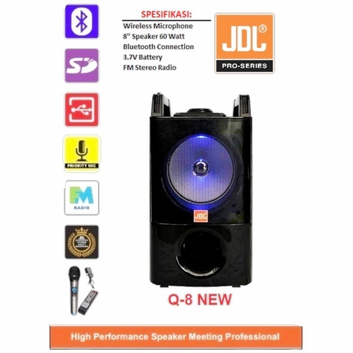 Jual Speaker Jdl Q New Sepeker Jdl Q New Bluetooth Mic Wireless