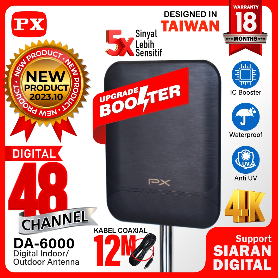 Jual Antena Tv Digital Indoor Outdoor Antenna Booster Dvbt K Px Da