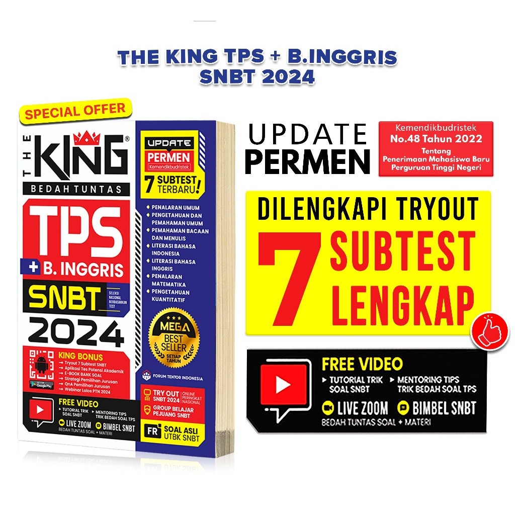 Jual Buku Best The King Bedah Tuntas Soal Dan Materi Tps SNBT