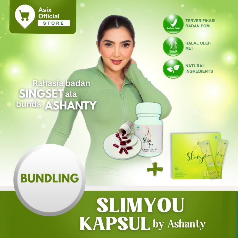 Jual ASHANTY SLIMYOU FIBER Paket Bundling Slimyou Fiber Isi 15