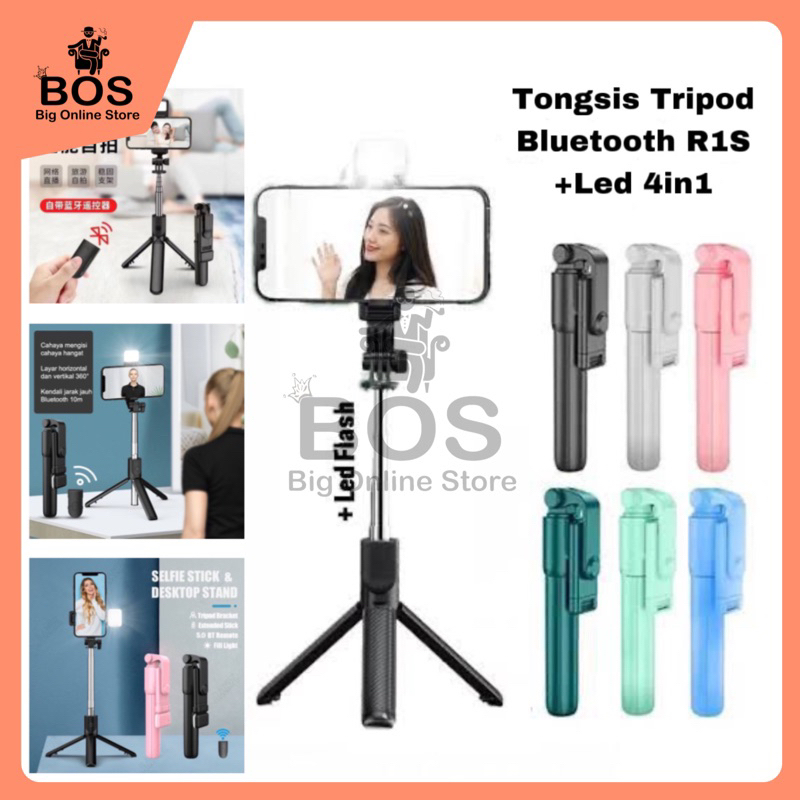 Jual Bos Tongsis Tripod Bluetooth R S Led In Selfie Stick In