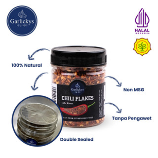 Jual GARLICKYS Chili Flakes Chilli Flake Bubuk Cabe Kasar Giling