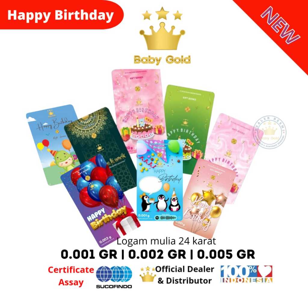 Jual Baby Gold Gift Series Gr Gr Gr Emas Mini Logam