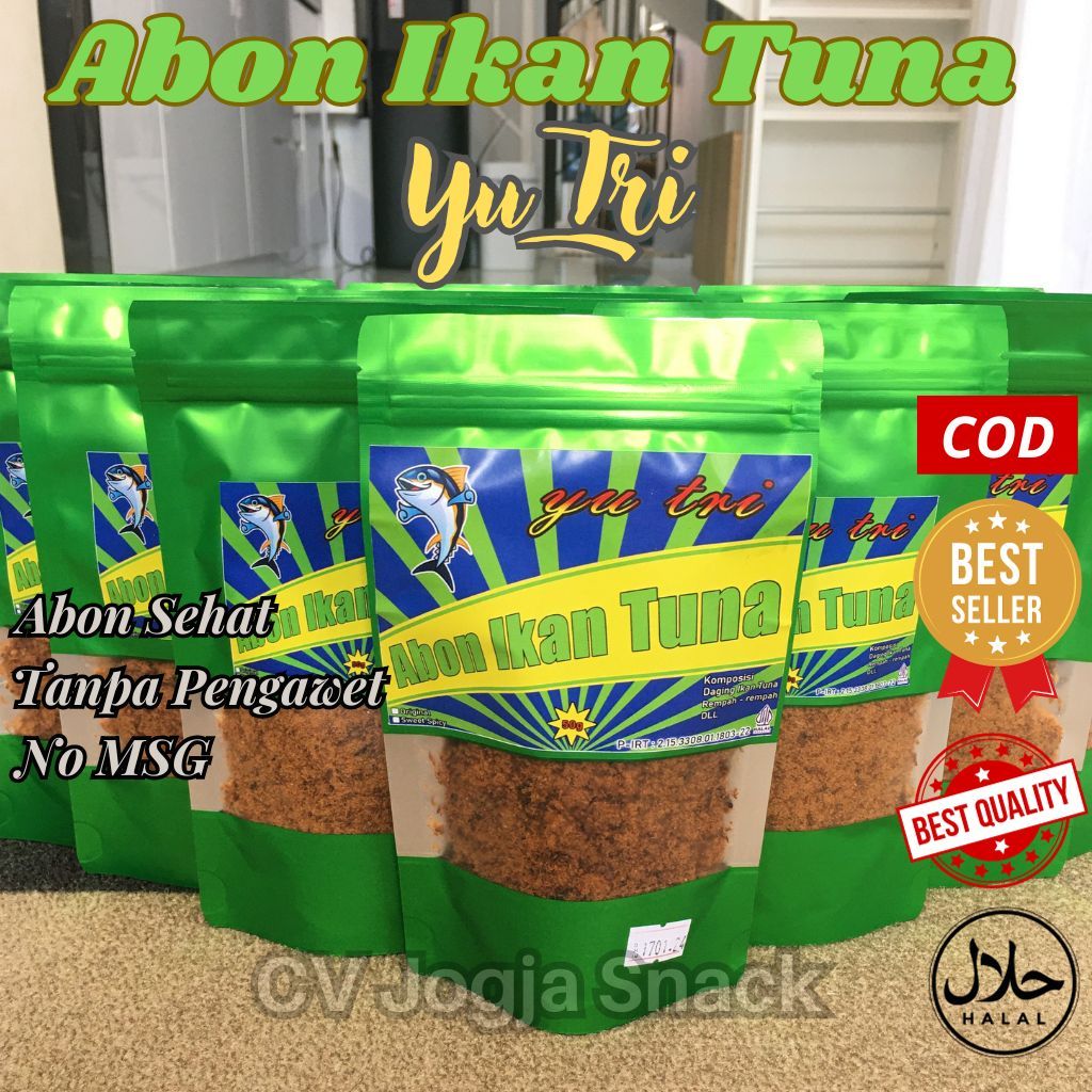 Jual ABON IKAN TUNA ASLI PREMIUM FLOSS NON MSG MPASI FRESHH MANIS GURIH