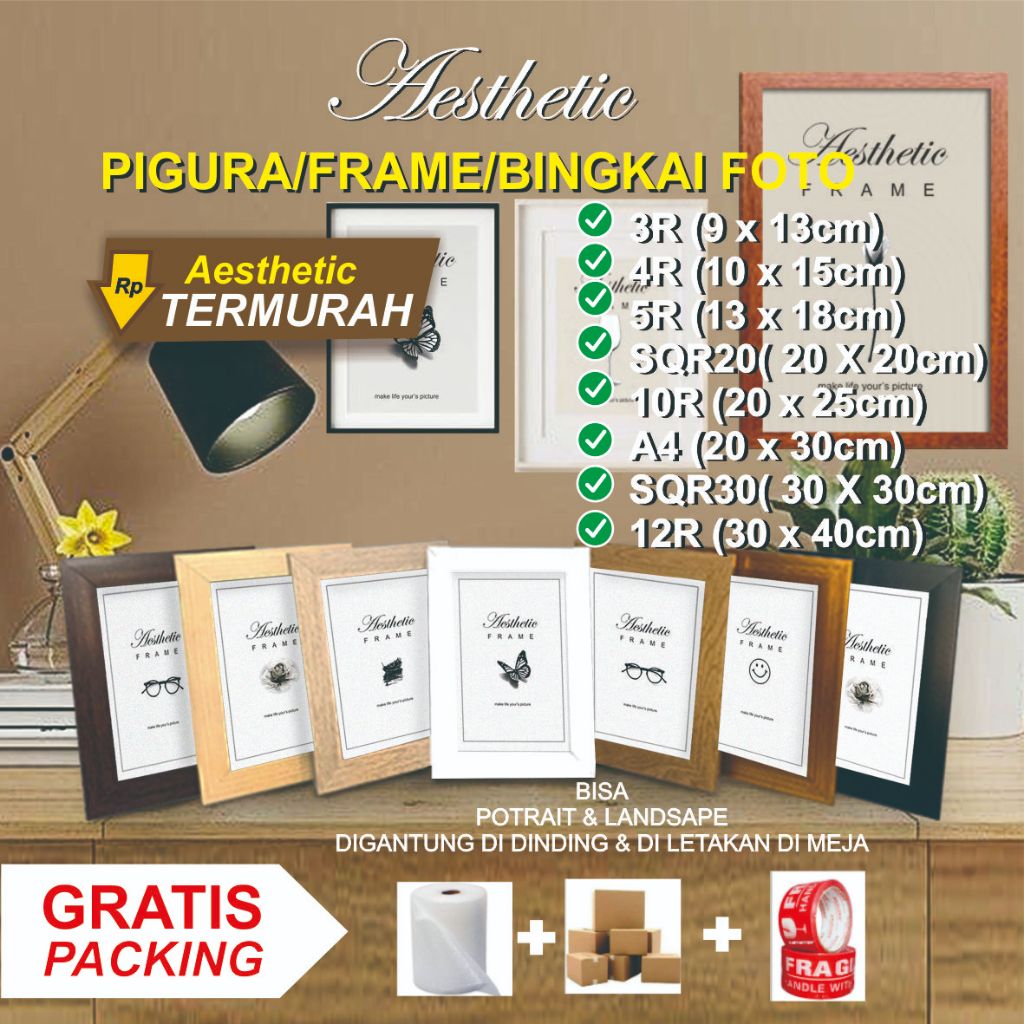 Jual Pigura Frame Bingkai Foto R R R R A Aesthetic Shopee