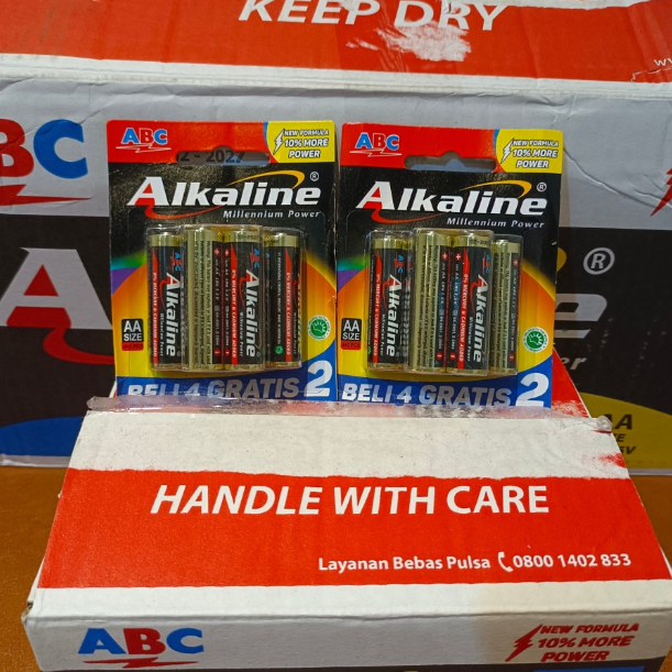 Jual Battery Alkaline Aa Baterai Abc Shopee Indonesia