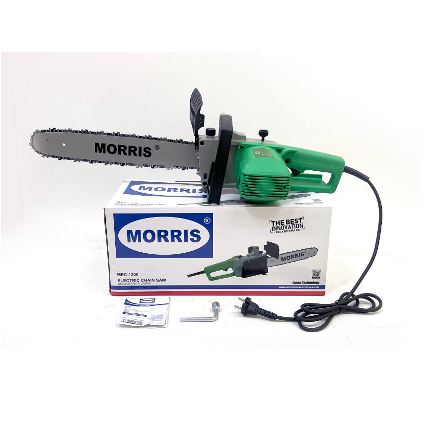 Jual CHAINSAW LISTRIK MEC 1300 MORRIS MESIN GERGAJI LISTRIK POHON KAYU