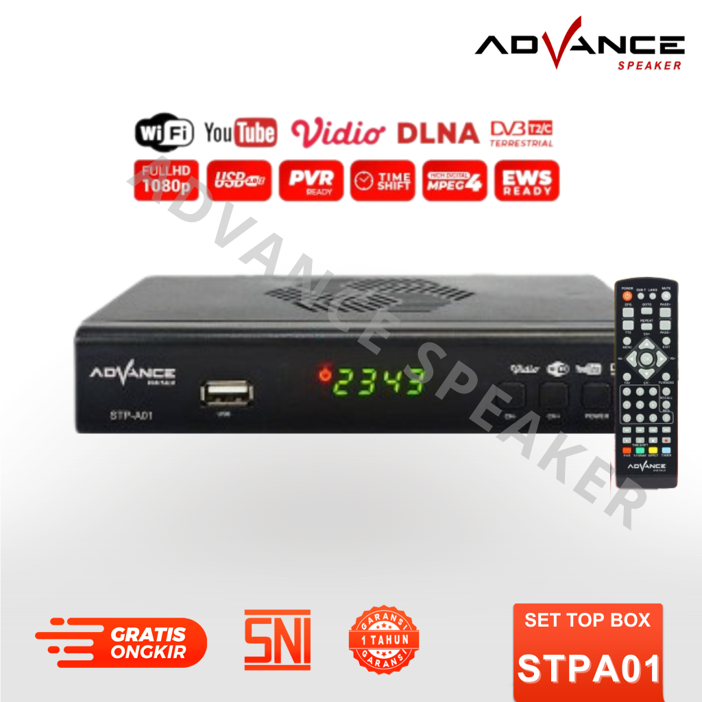 Jual Set Top Box Advance STP A01 STB Digital DVB Full HD Receiver TV