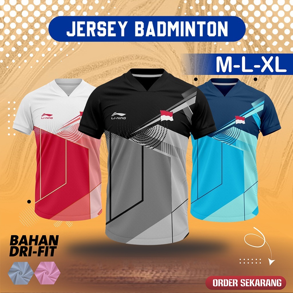 Jual Ln Winner Baju Badminton Print Jersey Badminton Kaos Badminton