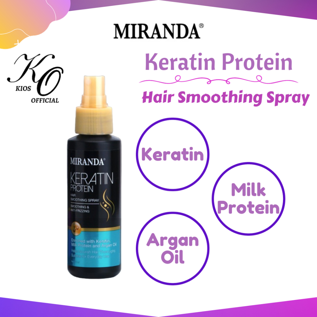 Jual Miranda Keratin Protein Hair Smoothing Spray Ml Shopee Indonesia