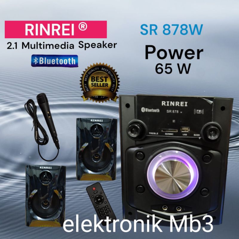 Jual Speaker Aktif Bluetooth Rinrei 2 1 Speaker Aktif Rinrei Shopee