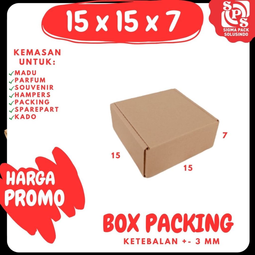 Jual Kardus Packing 15x15x7 LS Box Dus Packing Kotak Kemasan Karton