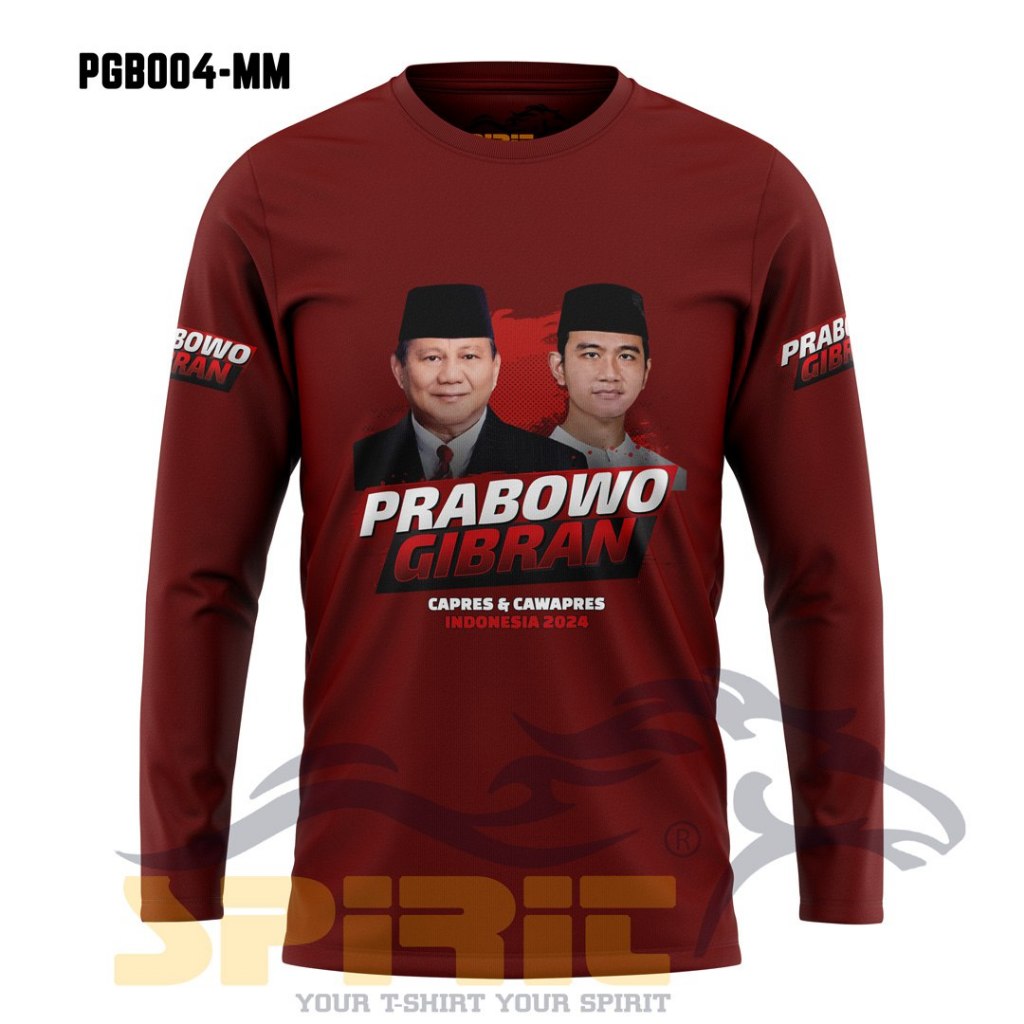 Jual Baju Kaos Pilpres Prabowo Gibran Capres Cawapres 2024 Indonesia