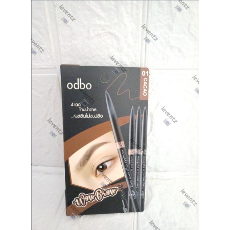 Jual NEW PACKAGING ODBO SLIM SHAPE EYEBROW AUTO PENCIL OD703 Pensil