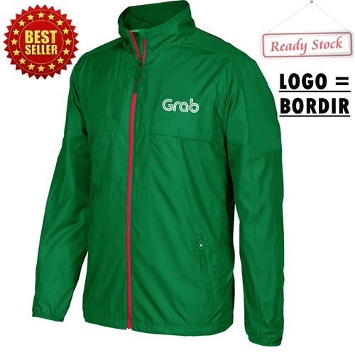 Jual Jaket Windbreaker Pria Grab Jacket Grab Terbaru Jaket Grab