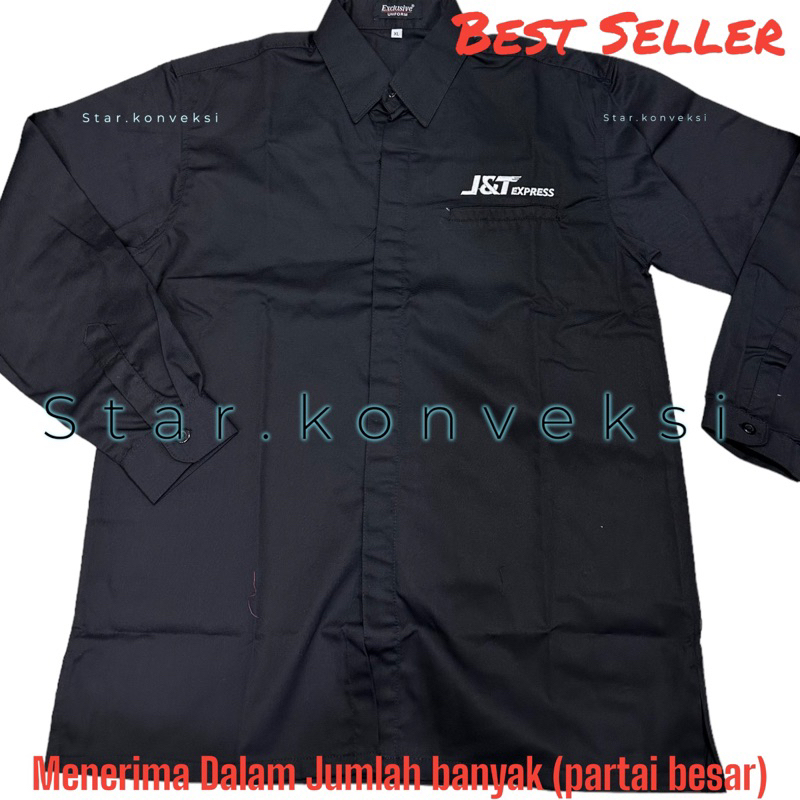 Jual Baju Seragam Kerja Kantor PDH PDL Kemeja JNT Ekspedisi JNT Lengan