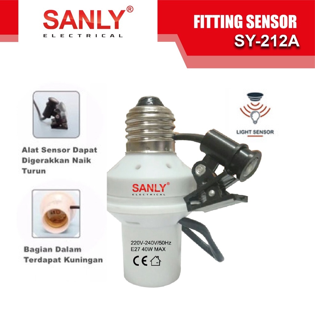 Jual Fitting Lampu Sensor Cahaya Otomatis Fitting Sensor E Shopee