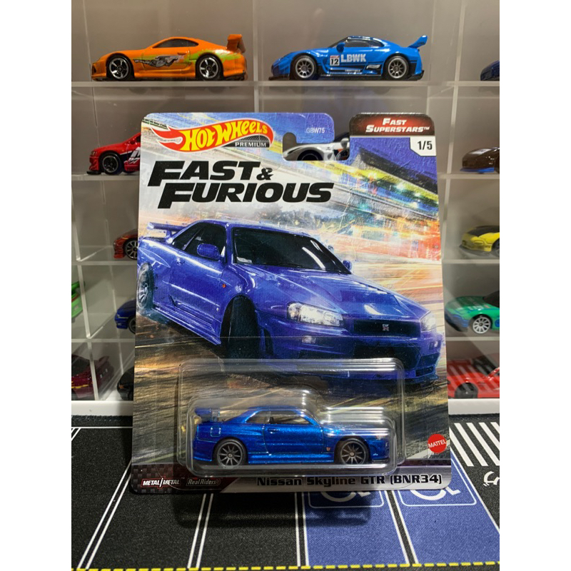 Jual Hot Wheels Fast And Furious Nissan Skyline R34 Biru Blue Premium