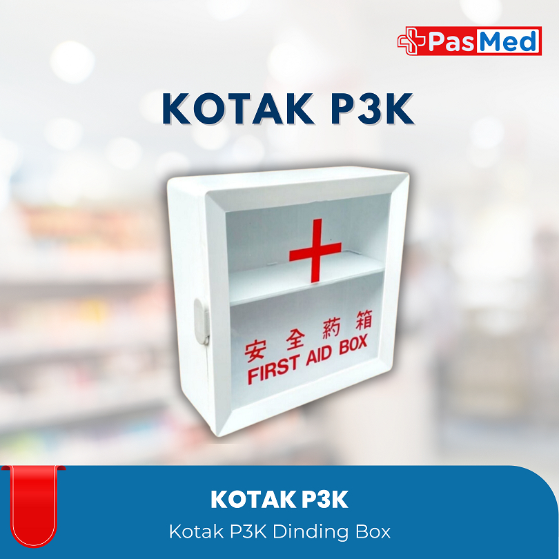 Jual PASMED Kotak P3K Dinding AA First Aid Box Kotak P3K Putih