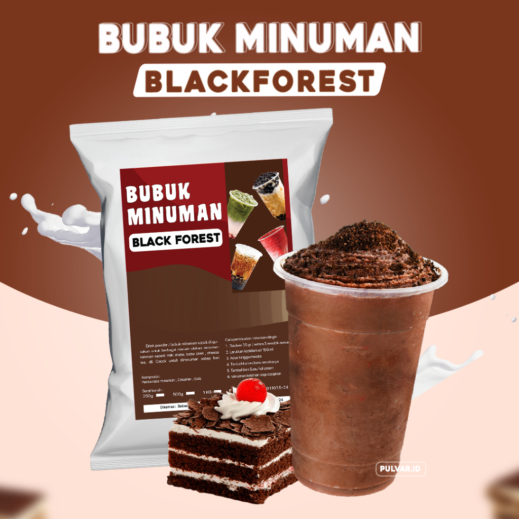 Jual BUBUK MINUMAN RASA BLACK FOREST 1KG SERBUK MINUMAN RASA BLACK