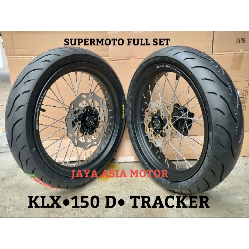 Jual Supermoto Super Moto Klx 150 D Tracker Full Set Plus Ban Velg