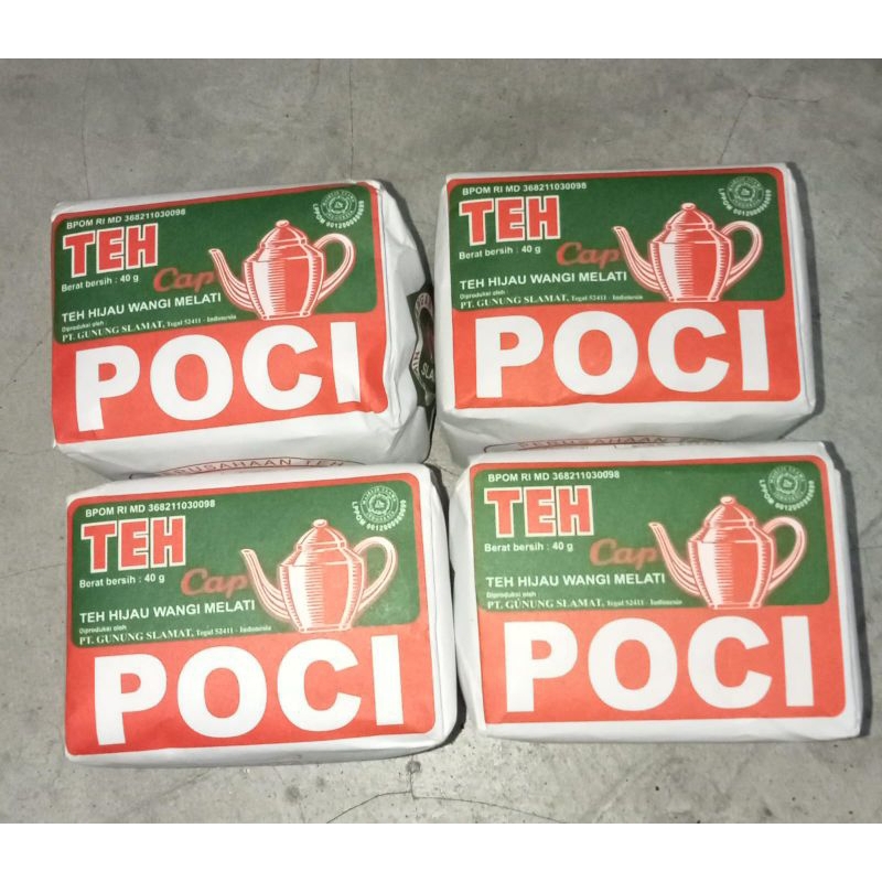 Jual TEH POCI HIJAU TEH CAP POCI TEH MURAH Kemasan 40gr Shopee Indonesia