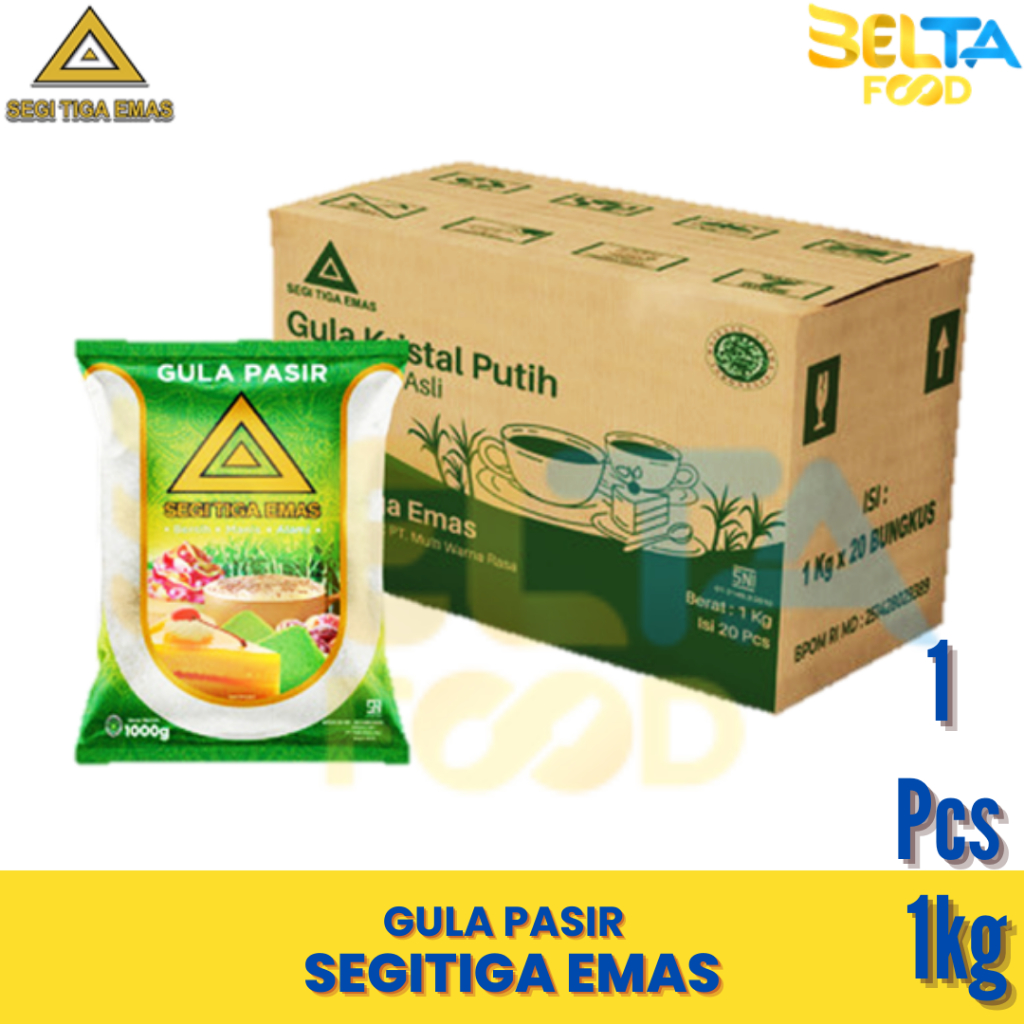 Jual Gula Pasir Putih Cap Segitiga Emas Kg Shopee Indonesia