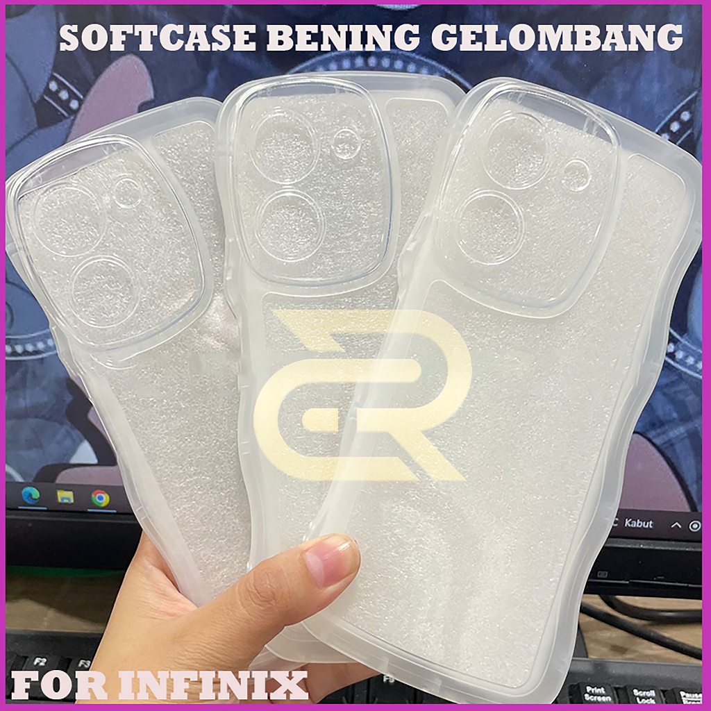 Jual Softcase Wave Case Gelombang Bening Silikon For Infinix Smart