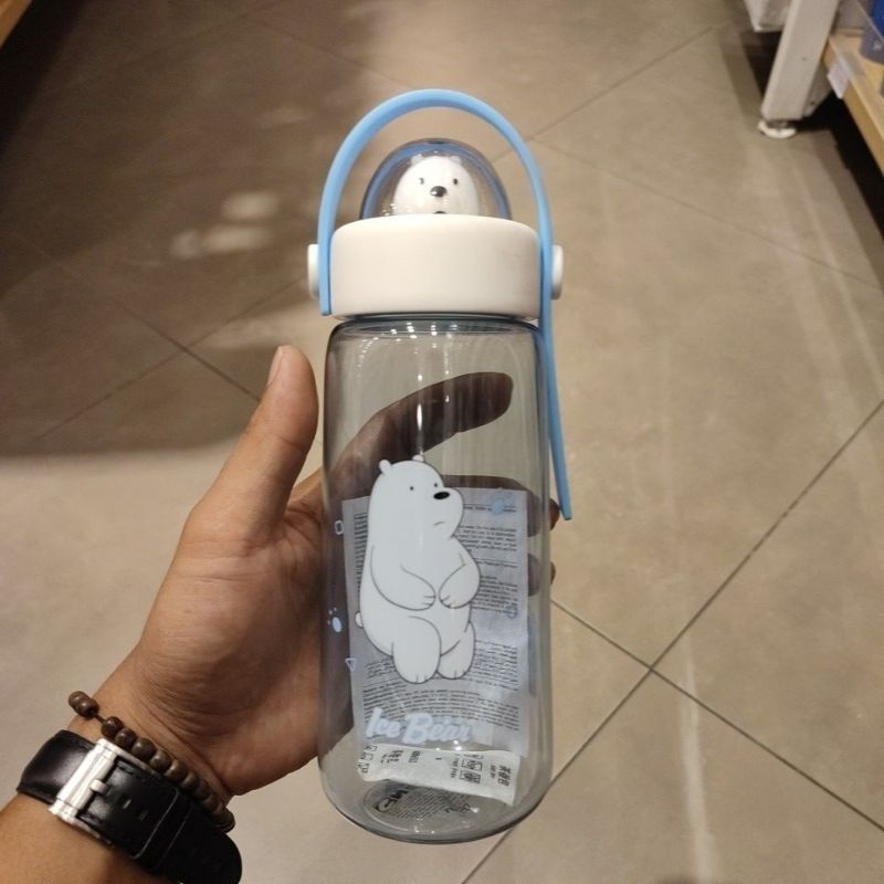 Jual MINISO BOTOL MINUM ICE BEAR 600ML Shopee Indonesia