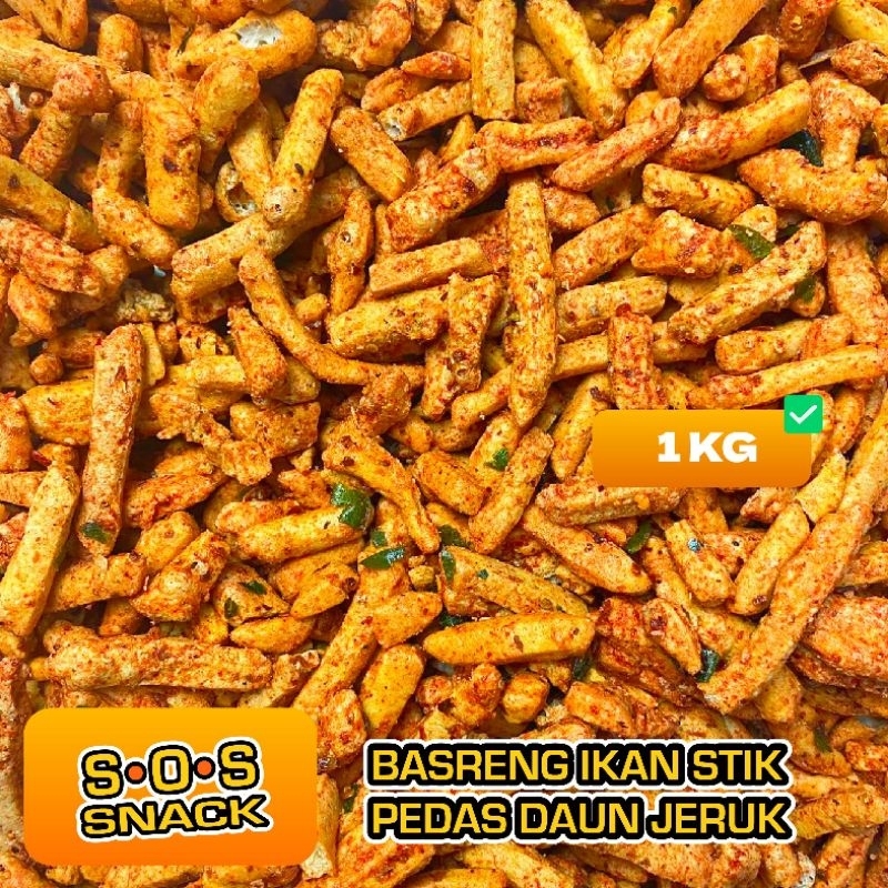 Jual Kg Kilo Basreng Viral Puas Bakso Goreng Pedes Daun Jeruk