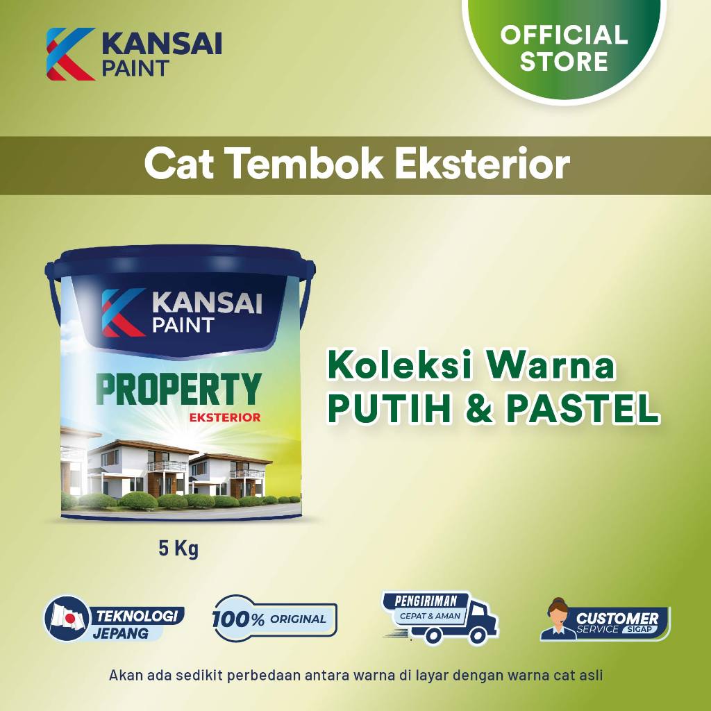 Jual Kansai Paint Cat Tembok Eksterior Property Eksterior Putih Dan