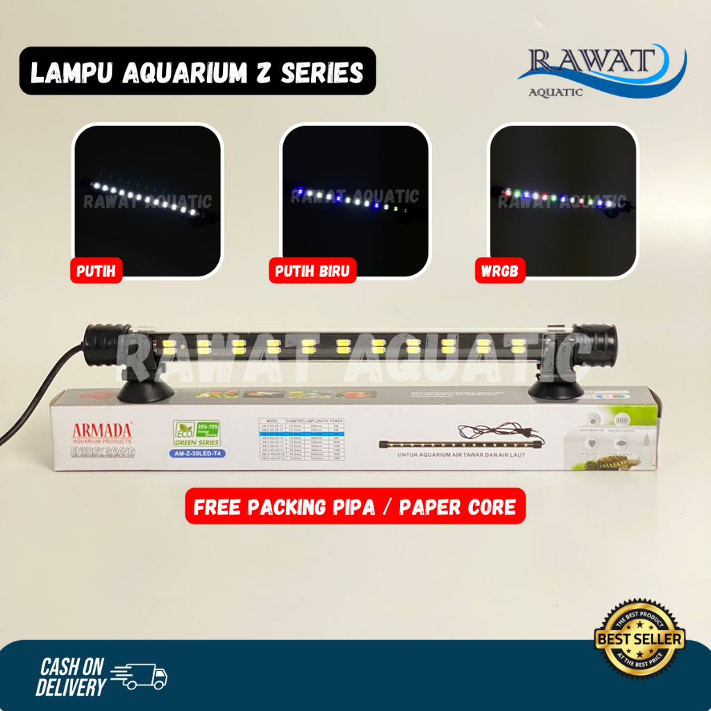 Jual Armada Lampu Led Celup Aquarium Aquascape AM Z Series 2 Baris