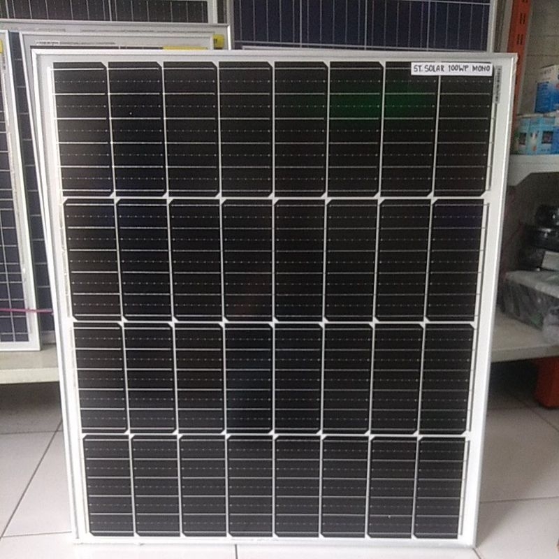 Jual PANEL SURYA SOLAR CELL ST SOLAR 100WP MONO Shopee Indonesia