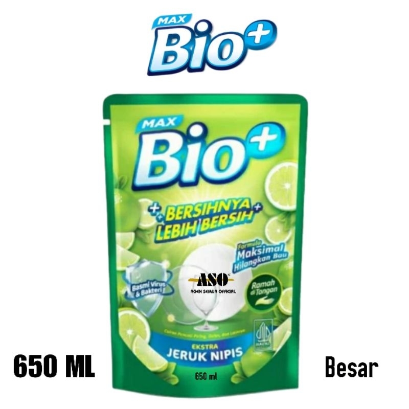 Jual Bio Sabun Cuci Piring Jeruk Nipis Anti Bakteri Pouch 650 Ml PROMO