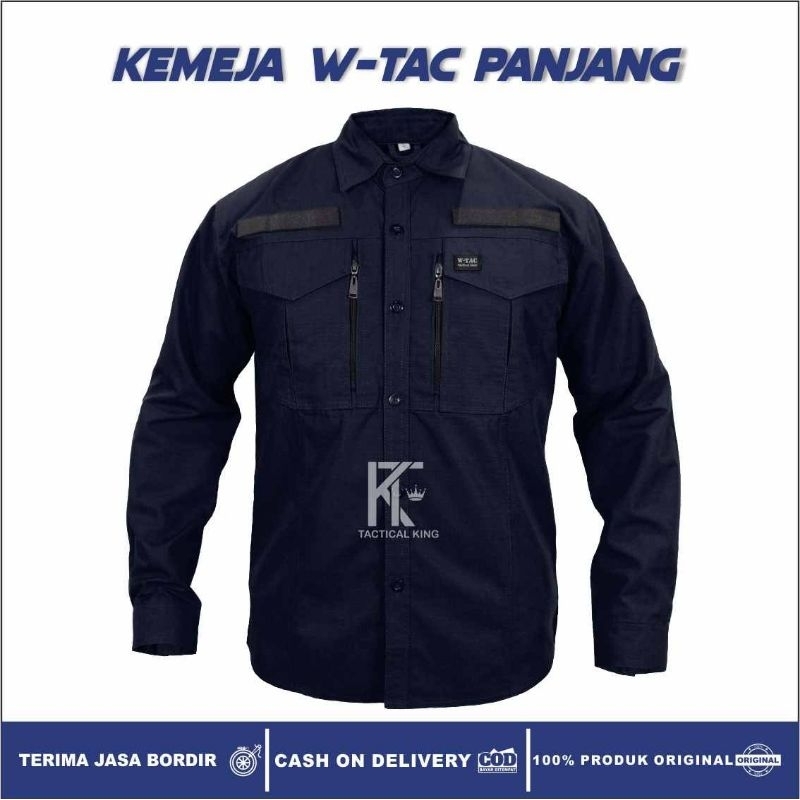 Jual Kemeja Tactical W TAC Tangan Panjang Baju Kemeja Lapangan Taktical