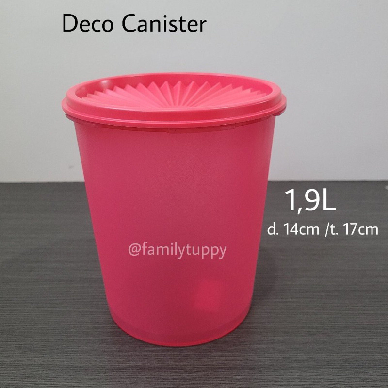 Jual Tupperware Second Preloves Deco Canister Liter Shopee Indonesia