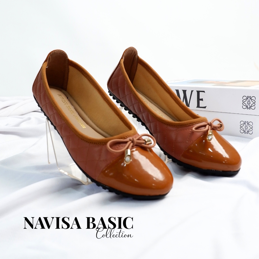 Jual Sepatu Wanita Flat Shoes Super Empuk Navisa Basic Collection Trya